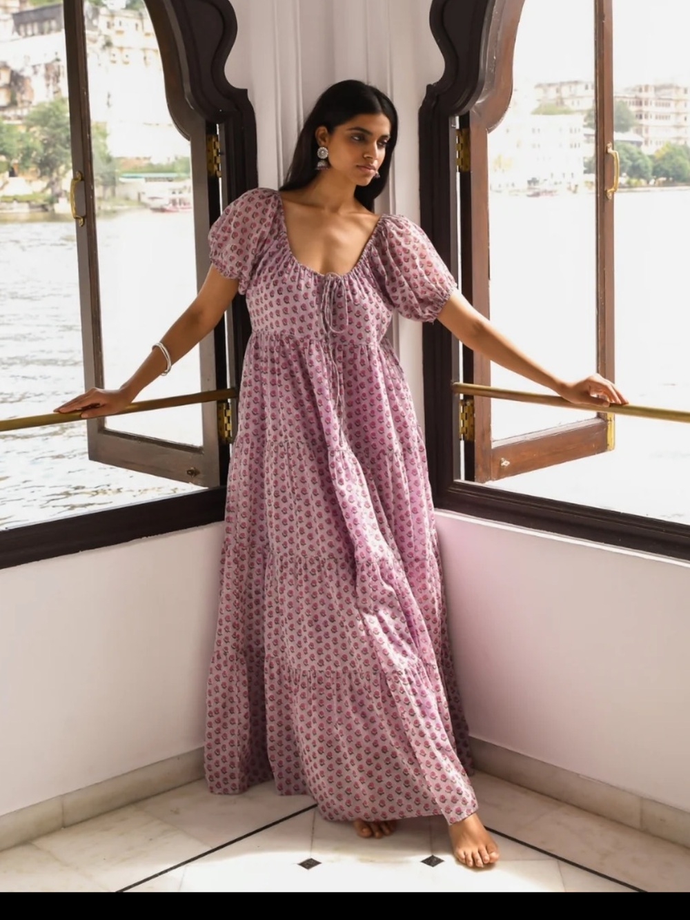 Daughters of India Sita Maxi Dress in Violet 🌷 - Picture 2 of 13